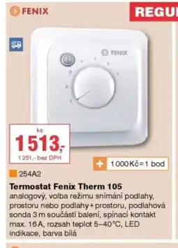 DEK Termostat Fenix Therm 105 nabídka