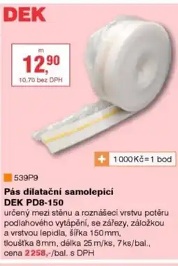 DEK Pás dilatační samolepicí DEK PD8-150 nabídka