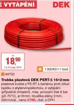 DEK Trubka plastová DEK PERT-5 nabídka