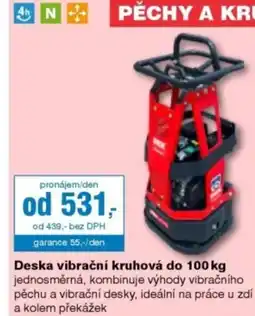 DEK Deska vibrační kruhová do 100 kg nabídka