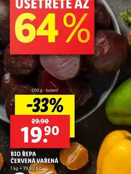 Lidl BIO ŘEPA ČERVENÁ VAŘENÁ, 500 g nabídka
