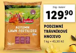 Lidl PODZIMNÍ TRÁVNÍKOVÉ HNOJIVO, 3 kg nabídka