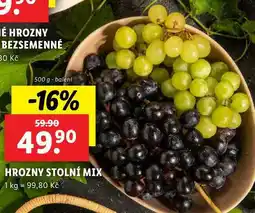 Lidl HROZNY STOLNÍ MIX, 500 g nabídka