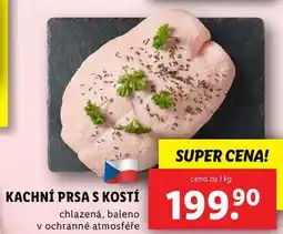 Lidl KACHNÍ PRSA S KOSTÍ, cena za 1 kg nabídka