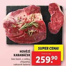 Lidl HOVĚZÍ KARABÁČEK, cena za 1 kg nabídka