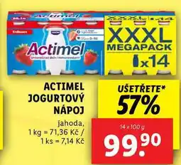 Lidl ACTIMEL JOGURTOVÝ NÁPOJ, 14x 100 g nabídka