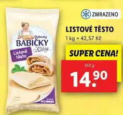 Lidl LISTOVÉ TĚSTO, 350 g nabídka