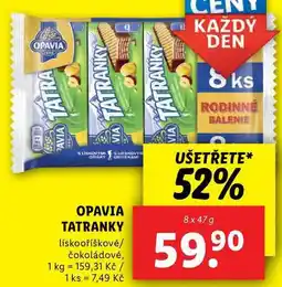 Lidl OPAVIA TATRANKY, 8x 47 g nabídka