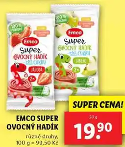 Lidl EMCO SUPER OVOCNÝ HADÍK, 20 g nabídka