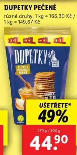 Lidl DUPETKY PEČENÉ, 270 g/300 g nabídka