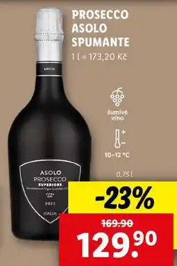 Lidl PROSECCO ASOLO SPUMANTE, 0,75 l nabídka