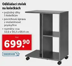 Lidl Odkládací stolek na kolečkách nabídka