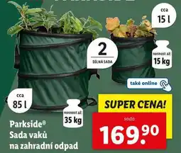 Lidl ParksideⓇ Sada vaků na zahradní odpad nabídka