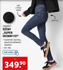 Lidl DŽÍNY ,,SUPER SKINNY FIT nabídka