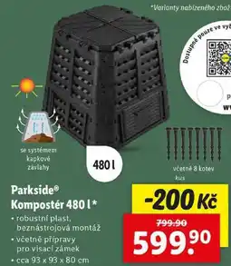 Lidl ParksideⓇ Kompostér 480 l nabídka