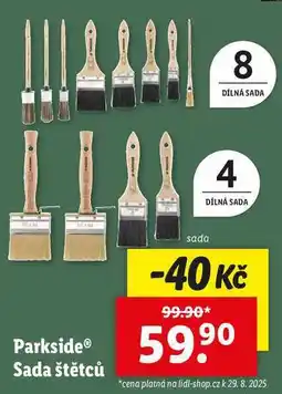 Lidl ParksideⓇ Sada štětců nabídka