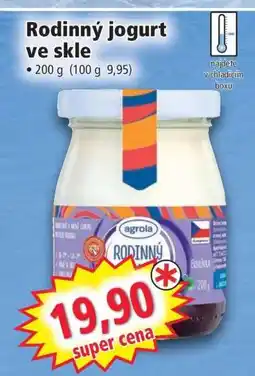 Norma Rodinný jogurt ve skle nabídka