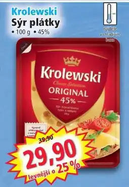 Norma Krolewski Sýr plátky nabídka