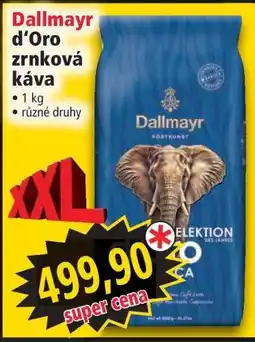 Norma Dallmayr d'Oro zrnková káva nabídka