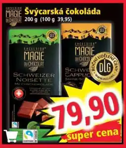 Norma ŠVÝCARSKÁ ČOKOLÁDA nabídka