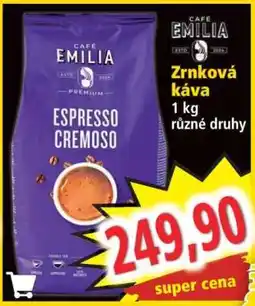 Norma Zrnková káva nabídka