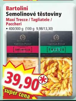 Norma Bartolini Semolinové těstoviny nabídka