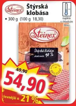 Norma Štýrská klobása nabídka