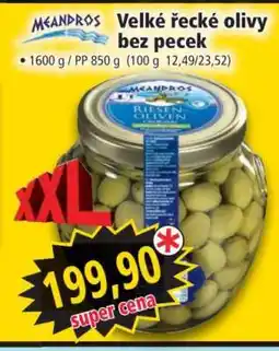 Norma Velké řecké olivy bez pecek nabídka