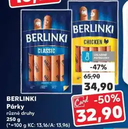 Kaufland BERLINKI Párečky nabídka