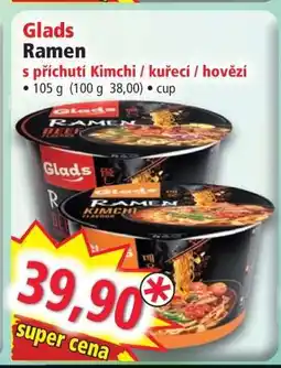 Norma Glads Ramen nabídka