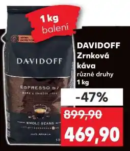 Kaufland Davidoff zrnková káva nabídka