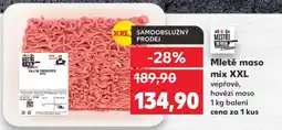 Kaufland Mleté maso mix XXL nabídka