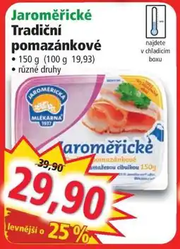 Norma Jaroměřické tradiční pomazánkové nabídka