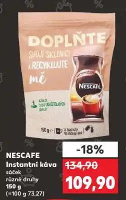 Kaufland NESCAFÉ Instantní káva nabídka