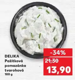 Kaufland DELIA Pažitková pomazánka tvarohová 100 g nabídka