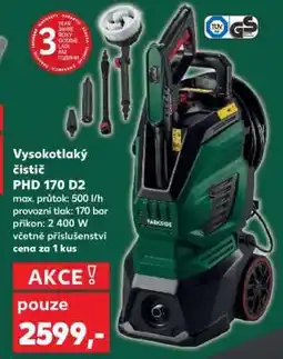 Kaufland Vysokotlaký čistič PHD 170 D2 nabídka