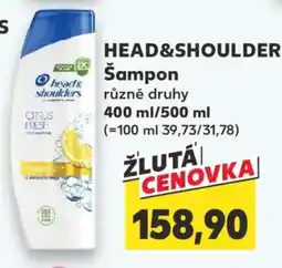 Kaufland HEAD& SHOULDERS Šampon nabídka