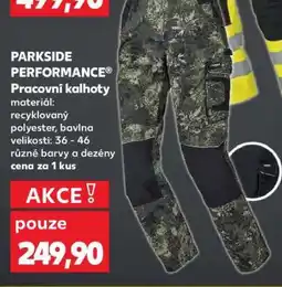 Kaufland PARKSIDE PERFORMANCE Pracovní kalhoty nabídka