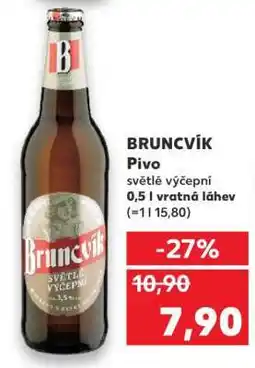 Kaufland BRUNCVÍK Pivo nabídka