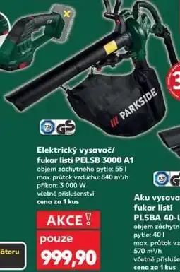 Kaufland Elektrický vysavač/fukar listí PELSB 3000 A1 nabídka
