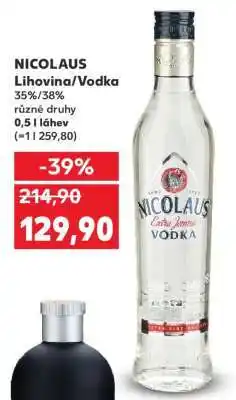 Kaufland NICOLAUS Lihovina/ Vodka nabídka