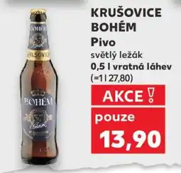 Kaufland KRUŠOVICE BOHÉM Pivo nabídka
