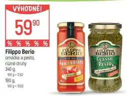 Globus Filippo Berio omáčka a pesto nabídka
