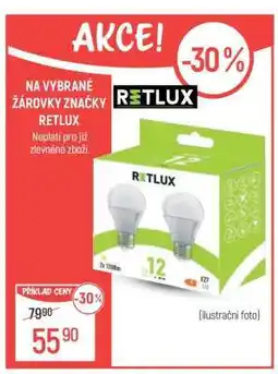 Globus Vybrané žárovky značky RETLUX nabídka