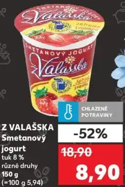 Kaufland Z VALAŠSKA Smetanový jogurt tuk 8% nabídka