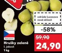 Kaufland Hrušky zelené nabídka