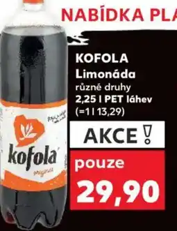 Kaufland KOFOLA Limonáda nabídka