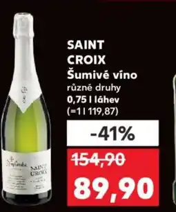 Kaufland SAINT CROIX Šumivé víno nabídka