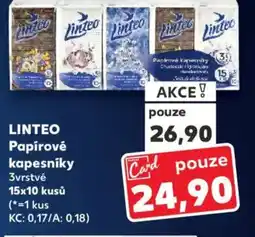 Kaufland LINTEO Papírové kapesníky nabídka