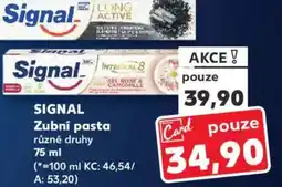 Kaufland SIGNAL Zubní pasta nabídka